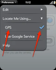 GPS Check box